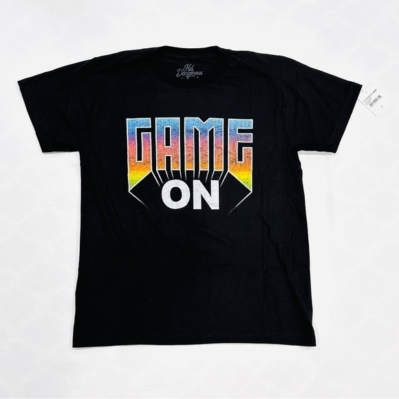 NWT Kid Dangerous “Game On” Gamer Graphic T-shirt - Picture 1 of 3